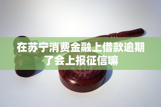 在苏宁消费金融上借款逾期了会上报征信嘛