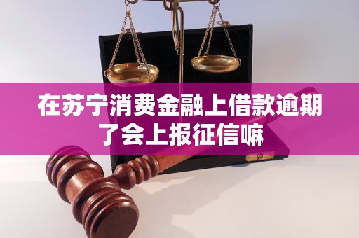 在苏宁消费金融上借款逾期了会上报征信嘛