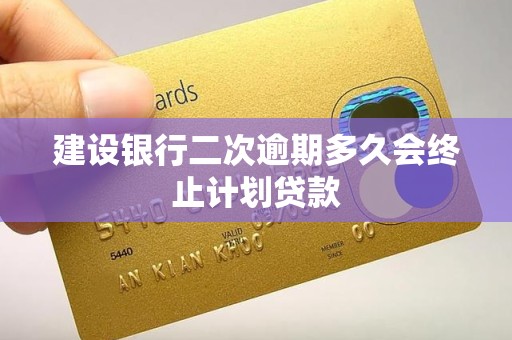 建设银行二次逾期多久会终止计划贷款