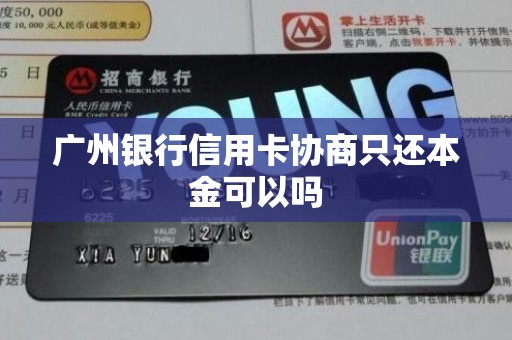 广州银行信用卡协商只还本金可以吗