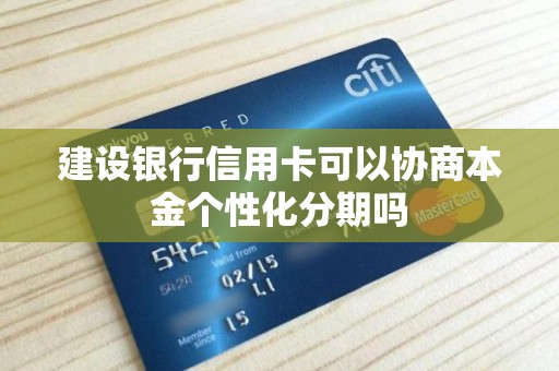 建设银行信用卡可以协商本金个性化分期吗