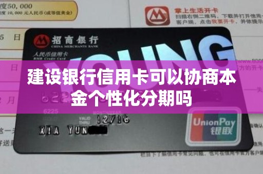 建设银行信用卡可以协商本金个性化分期吗