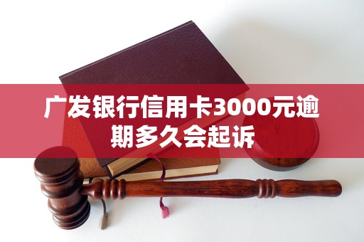 广发银行信用卡3000元逾期多久会起诉
