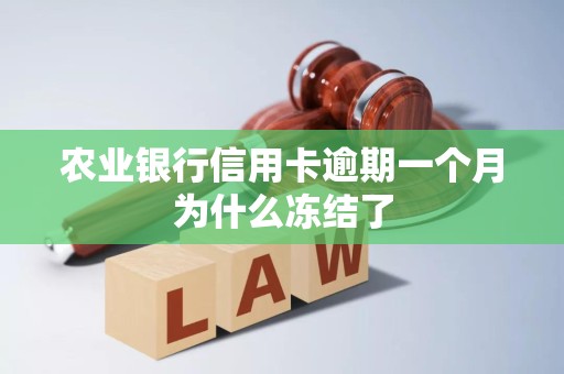 农业银行信用卡逾期一个月为什么冻结了 农业银行信用卡逾期一个月为什么冻结了