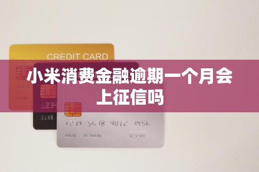 小米消费金融逾期一个月会上征信吗