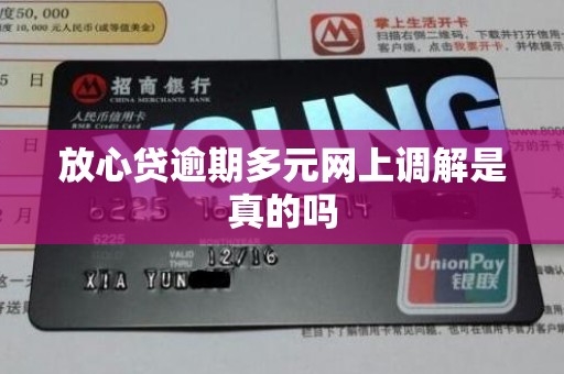 放心贷逾期多元网上调解是真的吗