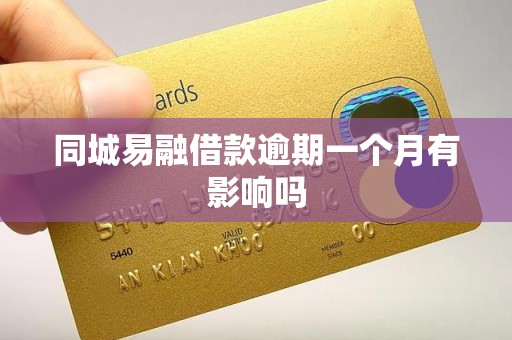 同城易融借款逾期一个月有影响吗