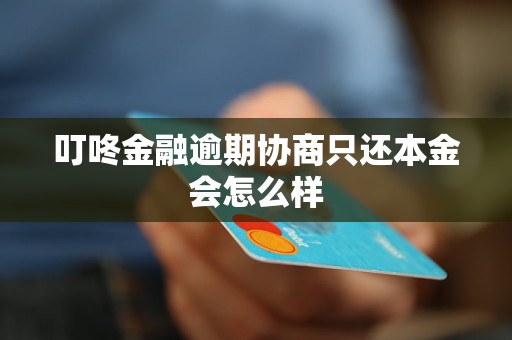叮咚金融逾期协商只还本金会怎么样 叮咚金融逾期协商只还本金会怎么样