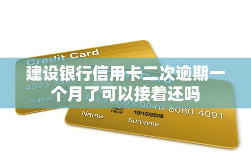 建设银行信用卡二次逾期一个月了可以接着还吗