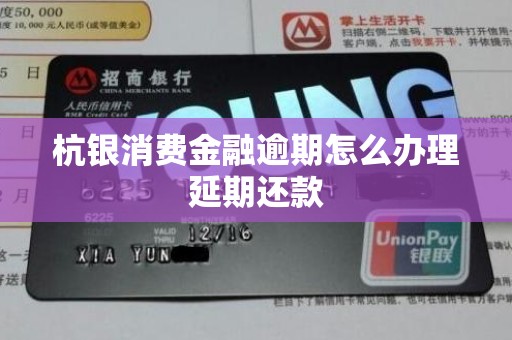 杭银消费金融逾期怎么办理延期还款 杭银消费金融逾期怎么办理延期还款