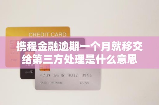 携程金融逾期一个月就移交给第三方处理是什么意思