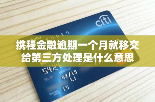携程金融逾期一个月就移交给第三方处理是什么意思