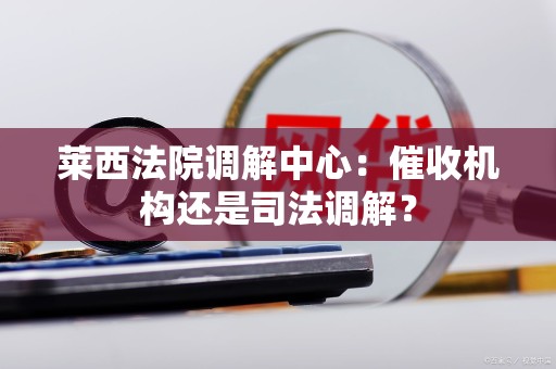 莱西法院调解中心:催收机构还是司法调解? 莱西法院调解中心:催收机构还是司法调解?