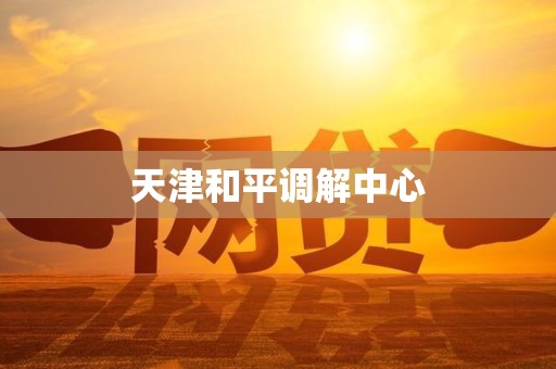 天津和平调解中心 天津和平调解中心
