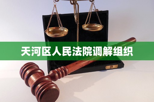 天河区人民法院调解组织