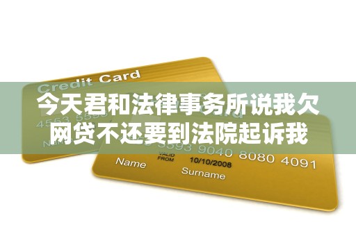 今天君和法律事务所说我欠网贷不还要到法院起诉我
