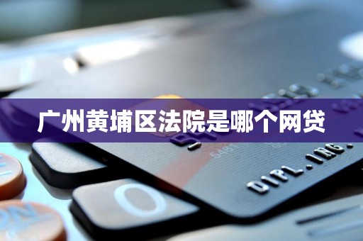 广州黄埔区法院是哪个网贷
