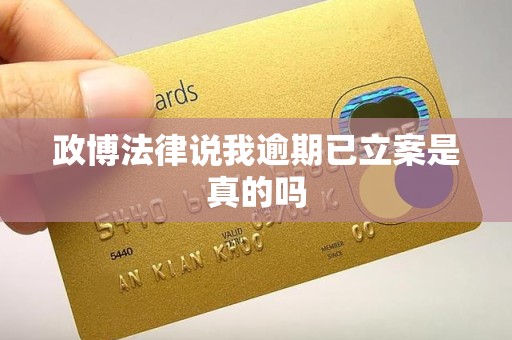 政博法律说我逾期已立案是真的吗