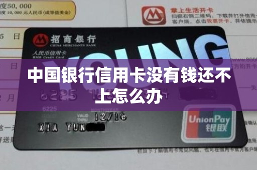 中国银行信用卡没有钱还不上怎么办