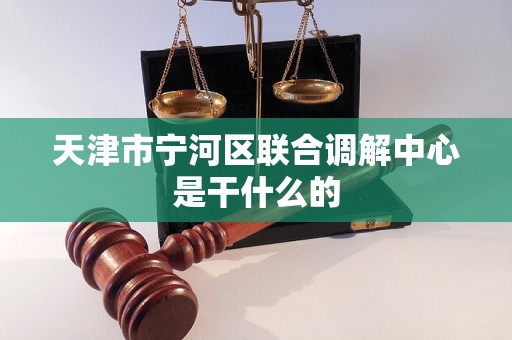 天津市宁河区联合调解中心是干什么的 天津市宁河区联合调解中心是干什么的