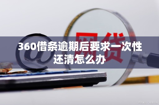 360借条逾期后要求一次性还清怎么办