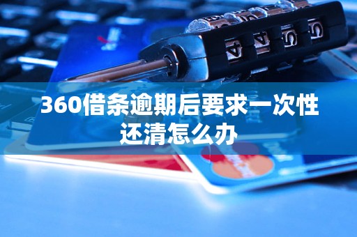 360借条逾期后要求一次性还清怎么办
