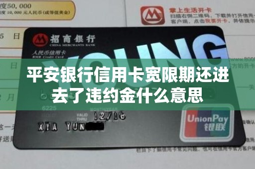 平安银行信用卡宽限期还进去了违约金什么意思