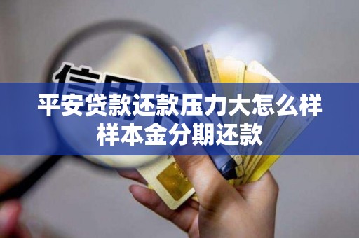 平安贷款还款压力大怎么样样本金分期还款 平安贷款还款压力大怎么样样本金分期还款