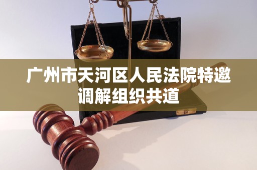 广州市天河区人民法院特邀调解组织共道