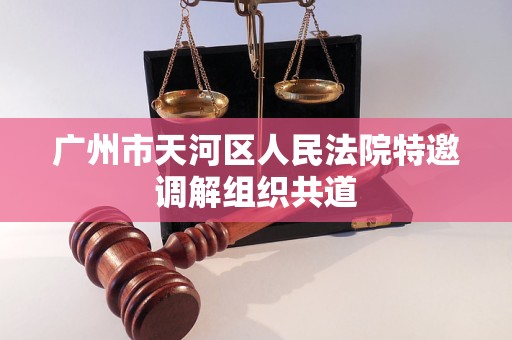 广州市天河区人民法院特邀调解组织共道