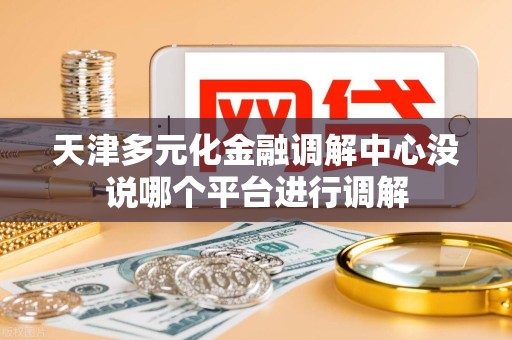 天津多元化金融调解中心没说哪个平台进行调解