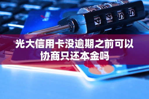 光大信用卡没逾期之前可以协商只还本金吗