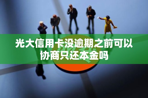 光大信用卡没逾期之前可以协商只还本金吗