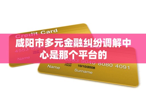 咸阳市多元金融纠纷调解中心是那个平台的
