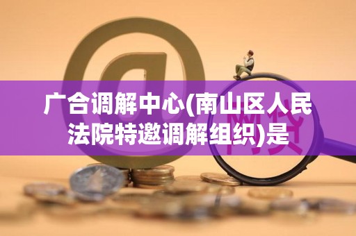 广合调解中心(南山区人民法院特邀调解组织)是
