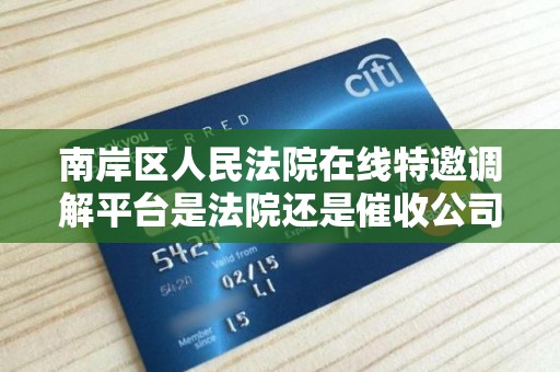 南岸区人民法院在线特邀调解平台是法院还是催收公司 南岸区人民法院在线特邀调解平台是法院还是催收公司