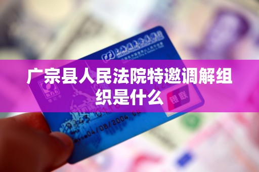 广宗县人民法院特邀调解组织是什么