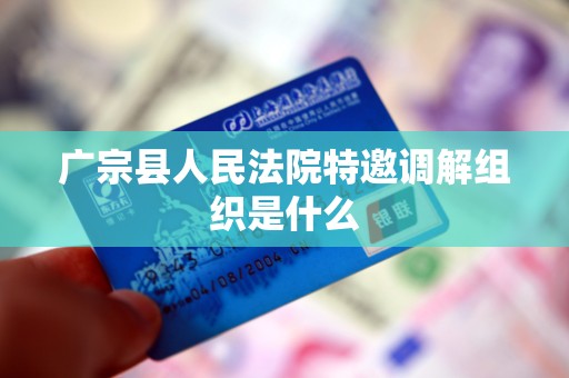 广宗县人民法院特邀调解组织是什么