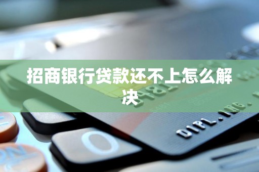 招商银行贷款还不上怎么解决 招商银行贷款还不上怎么解决