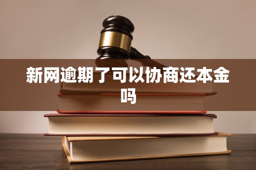 新网逾期了可以协商还本金吗