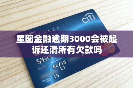 星图金融逾期3000会被起诉还清所有欠款吗