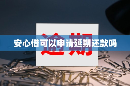 安心借可以申请延期还款吗