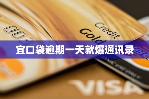 宜口袋逾期一天就爆通讯录 宜口袋逾期一天就爆通讯录