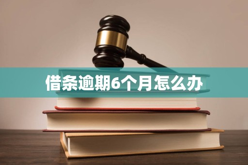 借条逾期6个月怎么办