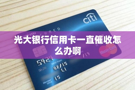 光大银行信用卡一直催收怎么办啊