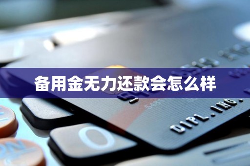 备用金无力还款会怎么样