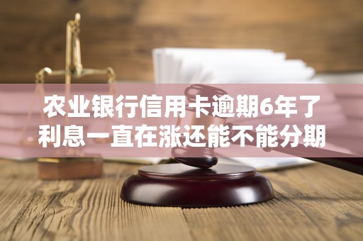 农业银行信用卡逾期6年了利息一直在涨还能不能分期
