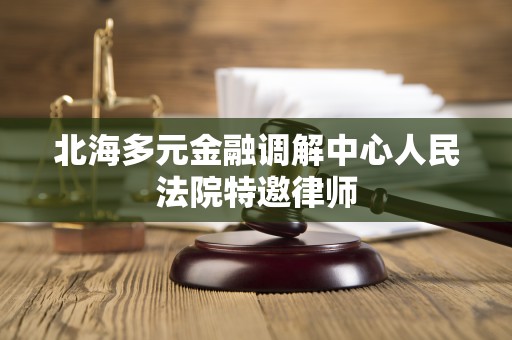 北海多元金融调解中心人民法院特邀律师