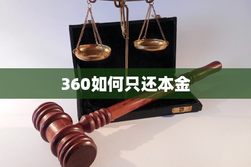 360如何只还本金