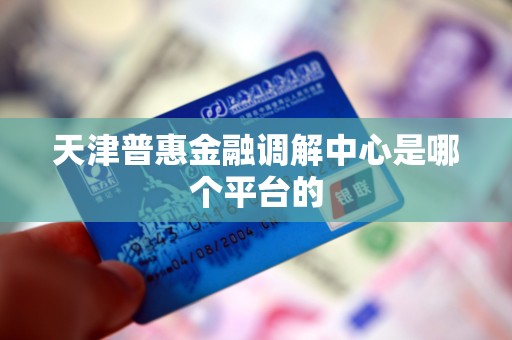 天津普惠金融调解中心是哪个平台的